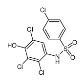 N-p-chlorophenylsulfonyl-2,3,6-trichloro-4-aminophenol结构式