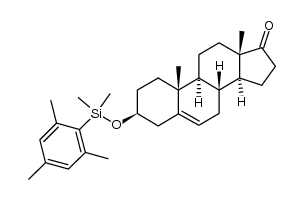 3β-mesityldimethylsiloxy-5-androsten-17-one Structure
