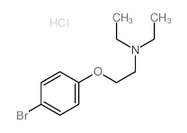 Ethanamine,2-(4-bromophenoxy)-N,N-diethyl-, hydrochloride (1:1) structure