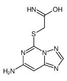 2-[(7-amino-[1,2,4]triazolo[1,5-c]pyrimidin-5-yl)sulfanyl]acetamide结构式