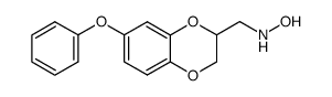 2-((N-hydroxyamino)methyl)-7-phenoxy-1,4-benzodioxan结构式