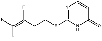 2-[(3,4,4-TRIFLUORO-3-BUTENYL)SULFANYL]-4(3H)-PYRIMIDINONE Structure