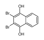2,3-dibromonaphthalene-1,4-diol Structure