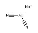 sodium dicyanoaurate(1-) Structure