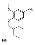 [4-(2-ethylbutoxy)-3-methoxyphenyl]azanium,bromide结构式