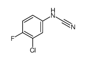 (3-chloro-4-fluorophenyl)cyanamide结构式