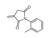 3-methylidene-1-(2-methylphenyl)pyrrolidine-2,5-dione Structure