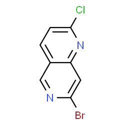 7-bromo-2-chloro-1,6-naphthyridine(WX130390) structure