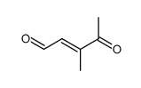 2-Pentenal, 3-methyl-4-oxo-, (E)- (9CI) structure
