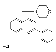 N-(2-methyl-2-morpholin-4-yl-1-phenylpropylidene)benzamide,hydrochloride Structure