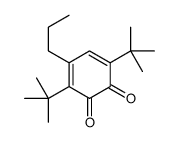 3,6-ditert-butyl-4-propylcyclohexa-3,5-diene-1,2-dione结构式
