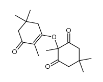 3-(1,4,4-Trimethyl-2,6-dioxo-cyclohexyloxy)-2,5,5-trimethylcyclohex-2-en-1-on Structure