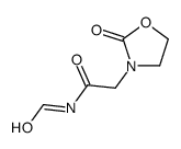 3-Oxazolidineacetamide, N-formyl-2-oxo- Structure