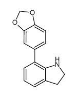 7-Benzo[1,3]dioxol-5-yl-2,3-dihydro-1H-indole Structure