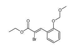 ethyl (Z)-2-bromo-3-(2-(methoxymethoxy)phenyl)propenoate结构式