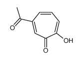 6-acetyl-2-hydroxycyclohepta-2,4,6-trien-1-one Structure