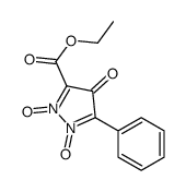 ethyl 1,2-dioxido-4-oxo-5-phenylpyrazole-1,2-diium-3-carboxylate Structure