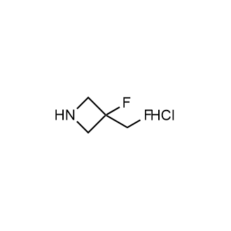 3-氟-3-(氟甲基)氮杂环丁烷盐酸盐结构式