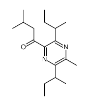 1-[3,6-di(butan-2-yl)-5-methylpyrazin-2-yl]-3-methylbutan-1-one Structure