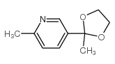 3-(2-甲基-1,3-二氧戊烷-YL)-6-甲基吡啶结构式
