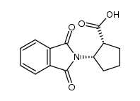 (1R,2S)-2-phthalimidocyclopentane-1-carboxylic acid结构式