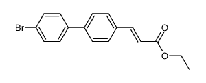 Ethyl (E)-3-[4-(4-bromophenyl)phenyl]prop-2-enoate structure