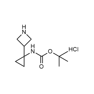 tert-Butyl N-[1-(azetidin-3-yl)cyclopropyl]carbamate hydrochloride Structure