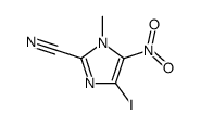 2-cyano-4-iodo-1-methyl-5-nitroimidazole结构式