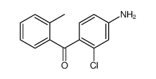 (4-Amino-2-chlorophenyl)(2-methylphenyl)methanone Structure