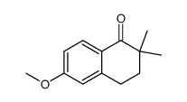 2,2-dimethyl-6-methoxy-3,4-dihydro-2H-naphthalen-1-one结构式