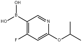 4-Fluoro-2-(iso-propoxy)pyridine-5-boronic acid结构式