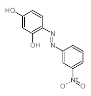 1,3-Benzenediol,4-[2-(3-nitrophenyl)diazenyl]- structure