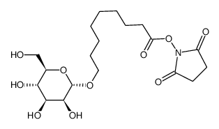 2,5-Pyrrolidinedione, 1-9-(.alpha.-D-mannopyranosyloxy)-1-oxononyloxy- structure
