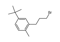 4-tert-butyl-2-(3-bromopropyl)toluene Structure