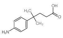 Benzenebutanoic acid,4-amino-g,g-dimethyl- Structure