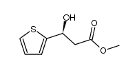 (S)-(-)-3-hydroxy-3-(thiophen-2-yl)propionic acid methyl ester Structure