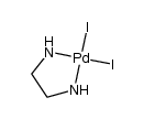 diiodo (ethylenediamine) palladium (II)结构式