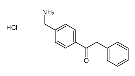 1-(4-AMINOMETHYL-PHENYL)-2-PHENYL-ETHANONE HYDROCHLORIDE结构式