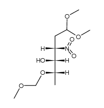 (2S,3R,4S)-6,6-dimethoxy-2-(methoxymethoxy)-4-nitrohexan-3-ol结构式