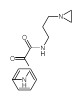 Acetic acid,2-[[3-(1-aziridinyl)propyl]amino]-2-oxo-, 2-phenylhydrazide Structure