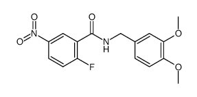 N-(3,4-dimethoxybenzyl)-2-fluoro-5-nitrobenzamide Structure