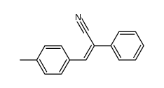 (Z)-α-phenyl-β-(p-tolyl)acrylonitrile结构式
