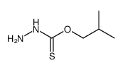 hydrazinecarbothioic acid O-isobutyl ester Structure