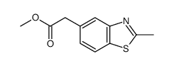 5-Benzothiazoleaceticacid,2-methyl-,methylester(9CI) structure
