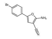 2-氨基-5-(4-溴苯基)-3-呋喃甲腈结构式