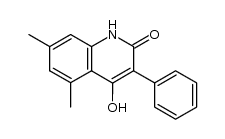 4-hydroxy-5,7-dimethyl-3-phenylquinolin-2(1H)-one结构式