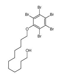 11-(2,3,4,5,6-pentabromophenoxy)undecan-1-ol结构式