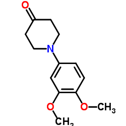 1-(3,4-dimethoxyphenyl)piperidin-4-one Structure