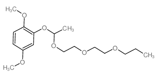 Benzene,1,4-dimethoxy-2-[1-[2-(2-propoxyethoxy)ethoxy]ethoxy]- structure