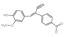 3-(4-hydroxy-3-methoxyphenyl)-2-(4-nitrophenyl)prop-2-enenitrile结构式